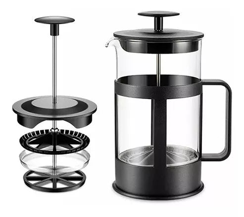 Prensa Francesa Café | Cafetera Vidrio 350ml Filtro Acero Inox