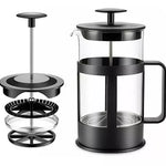 Prensa Francesa Café | Cafetera Vidrio 350ml Filtro Acero Inox